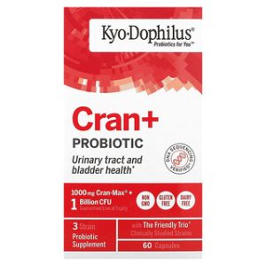 כמוסות פרוביוטיקה Cran+ Kyo-Dophilus של Kyolic - 60 יח׳