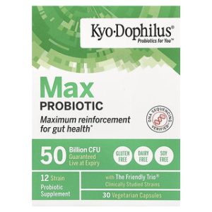 כמוסות פרוביוטיקה Max - 50 מיליארד CFU , Kyolic