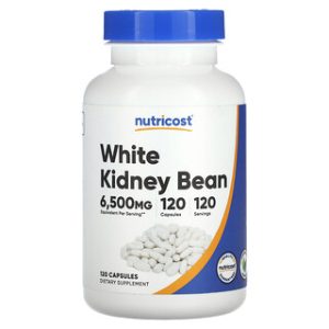 כמוסות שעועית לבנה Nutricost 6,500 מ"ג - 120 כמוסות