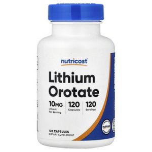 ליטיום אורוטט 10 מ"ג , 120 כמוסות - Nutricost