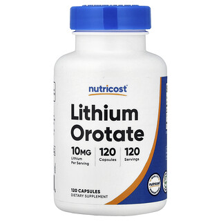 ליטיום אורוטט 10 מ"ג , 120 כמוסות - Nutricost