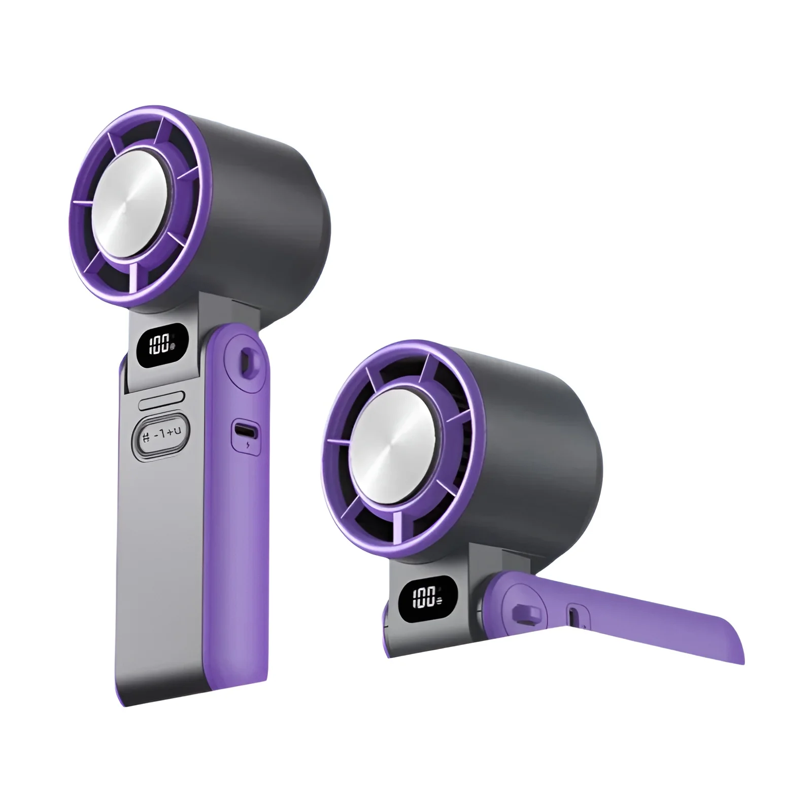 מאוורר נייד נטען USB - טורבו קירור מהיר וקומפקטי