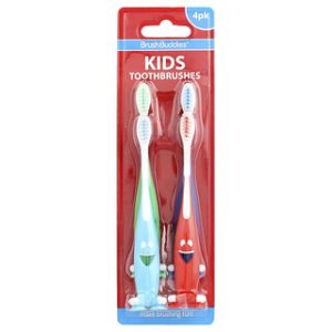 מברשות שיניים לילדים Brush Buddies - 4 יחידות רכות