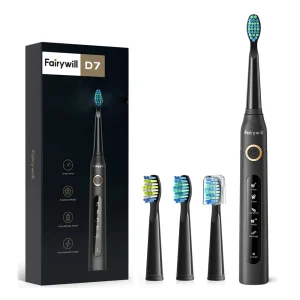 מברשת שיניים חשמלית Fairywill FW-507 - נטענת ומחליפה ראשים