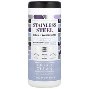 מגבונים לנירוסטה Therapy Clean - בניחוח לבנדר 30 יח'