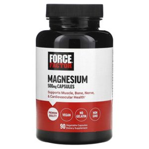 מגנזיום Force Factor 500 מ"ג - 90 כמוסות צמחיות