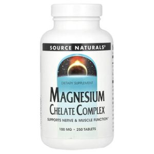 מגנזיום צ'ילאט - Source Naturals - 250 טבליות