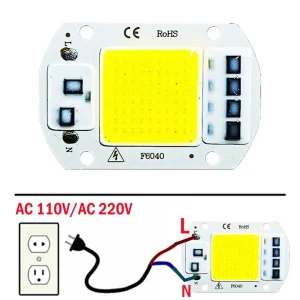 מודול לד COB 20W-50W - שבב דיודה לפנס גינה