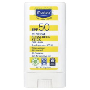 מוסטלה - מקל הגנה מהשמש מינרלי SPF 50 - 17 גרם