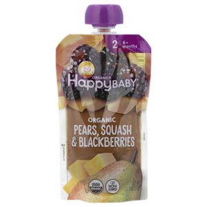 מזון תינוקות אורגני 6+ חודשים - אגסים, דלעת ופטל