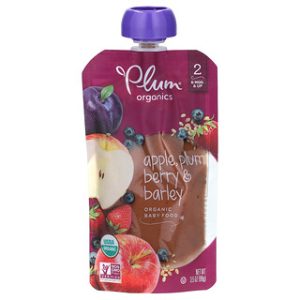 מזון תינוקות אורגני תפוח-שזיף-תות, Plum Organics
