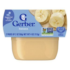 מזון תינוקות בננה Gerber 1st Foods - 2 יחידות