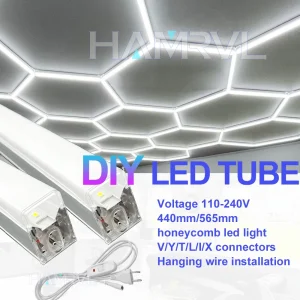מחבר LED משושה למוסך - תאורת ברבר שטיח DIY