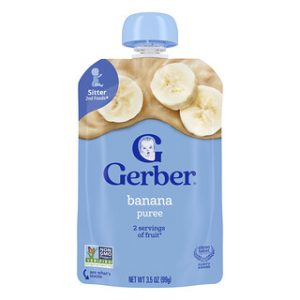מחית פירות בננה Gerber 2nd Foods - לתינוקות Sitter