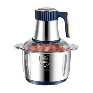 מטחנת בשר חשמלית 5 ליטר - קוצץ מזון נירוסטה רב שימושי