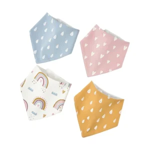 מטפחות הנקה לתינוק - 4 יחידות - כותנה סופגת