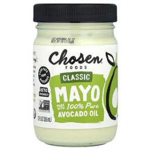 מיונז קלאסי עם שמן אבוקדו - Chosen Foods - 355 מ"ל