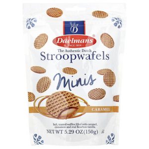 מיני עוגיות Stroopwafels קרמל - 150 גרם , Daelmans