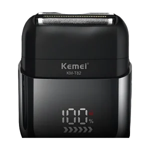 מכונת גילוח חשמלית Kemei T82 מקצועית לגבר - תצוגה דיגיטלית