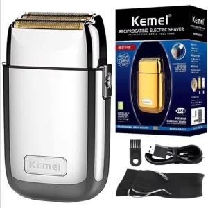 מכונת גילוח חשמלית Kemei TX1 לגבר - מתכת מקצועית