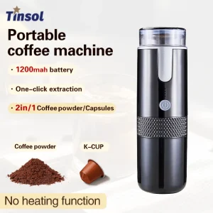 מכונת קפה ניידת TINSOL - קפה טחון וקפסולות