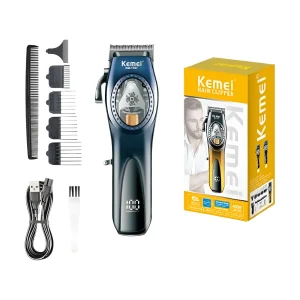 מכונת תספורת מקצועית Kemei KM-1767 - LCD ו-USB