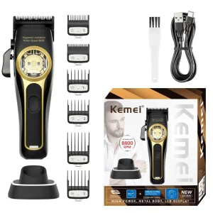 מכונת תספורת מקצועית Kemei KM-2373 - לגברים