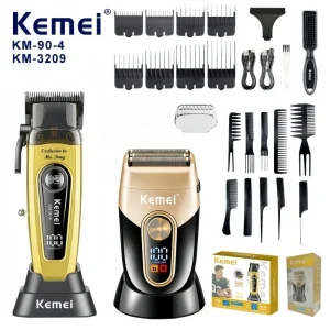 מכונת תספורת מקצועית Kemei - אלחוטית ואיכותית