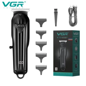 מכונת תספורת מקצועית לגבר VGR V-982 - תצוגת LED