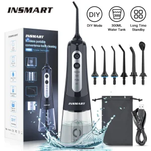 מכשיר ניקוי שיניים INSMART - משחיל מים נייד 300 מ"ל