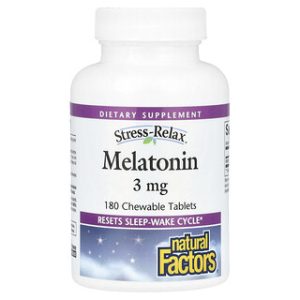 מלatonin Stress-Relax 3 מ"ג - 180 טבליות לעיסה