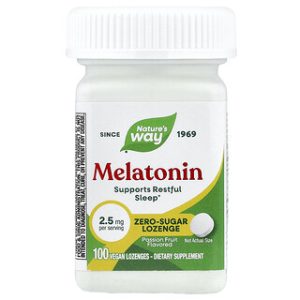 מלatonin טבעי בטעם פסיפלורה 2.5 מ"ג - 100 לז'נג'ס