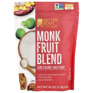 ממתיק Monk Fruit - תערובת 1 ליברה (454 גרם) - BetterBody
