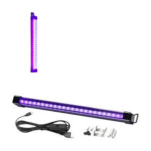 מנורת UV LED ג'ל - T8 395-405nm - שחורה USB