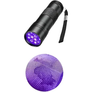 מנורת UV ניידת - גלאי כתמים 395nm עמיד במים