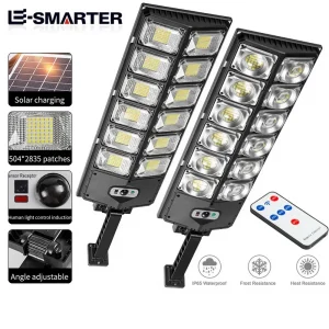 מנורת גן סולארית LED חזקה- עם חיישן תנועה