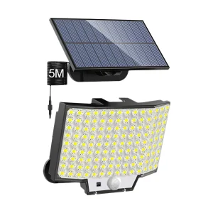 מנורת גן סולארית עם חיישן תנועה- 348LED עמיד למים