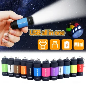 מנורת כיס מיני נטענת USB - LED עוצמתי ועמיד