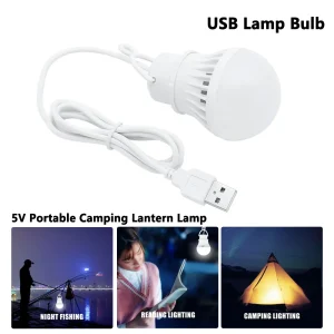 מנורת לד ניידת USB - 3,5,7W לקמפינג ותאורה