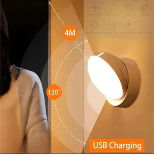מנורת לילה לד נטענת USB- חישת תנועה חכמה