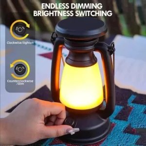 מנורת סוס רטרו Camping Led - מנורת שולחן אווירה