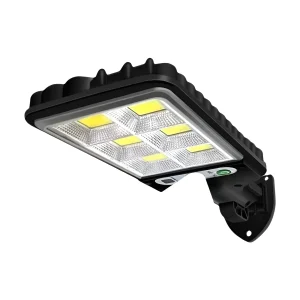 מנורת קיר סולארית LED 108COB - גינה, חצר, חיישן תנועה