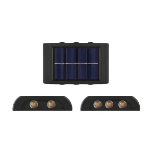 מנורת קיר סולארית חיצונית LED- תאורת גן עמידה למים