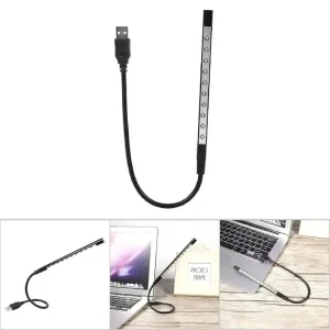 מנורת קריאה LED גמישה ללפטופ - ניידת ונוחה