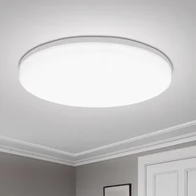 מנורת תקרה LED דקה עגולה - תאורה מודרנית לחדר