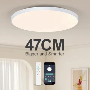 מנורת תקרה חכמה LED לחדר שינה- נשלט מרחוק