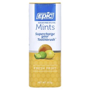 מנטות קסיליטול ללא סוכר Epic Dental - פירות טריים