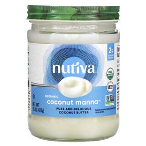 מנת קוקוס אורגנית Nutiva - חמאת קוקוס טעימה 425 גרם