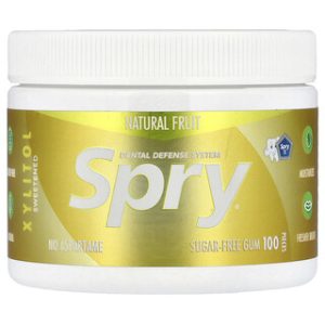 מסטיק ללא סוכר Xlear Spry - פירות טבעיים - 100 יחידות