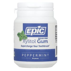 מסטיק קסיליטול ללא סוכר פפפרמין - Epic Dental 50 יח'